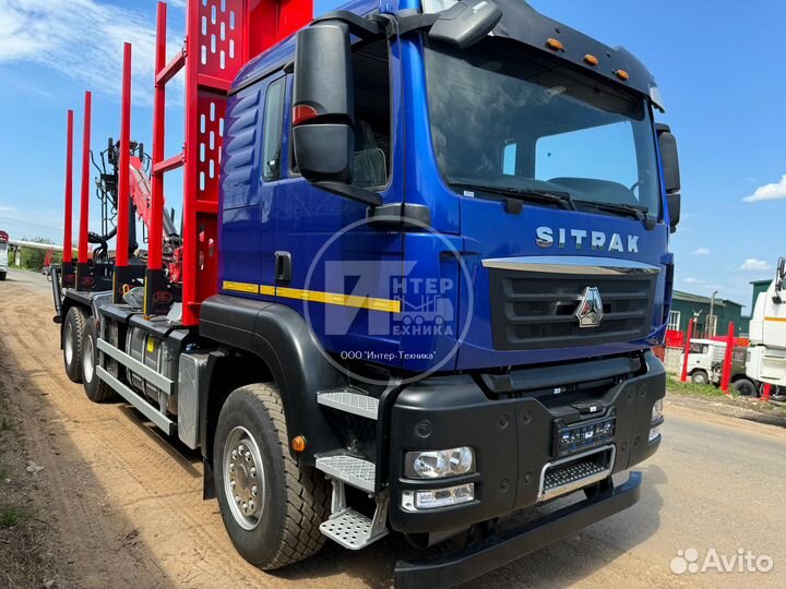 Лесовоз (сортиментовоз) SITRAK C7H с КМУ Велмаш-С, 2024