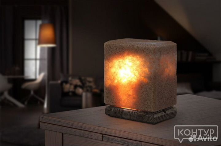 Соляная лампа Ночник из крымской розовой соли