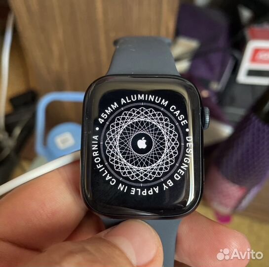 Часы apple watch 7 45 mm черные