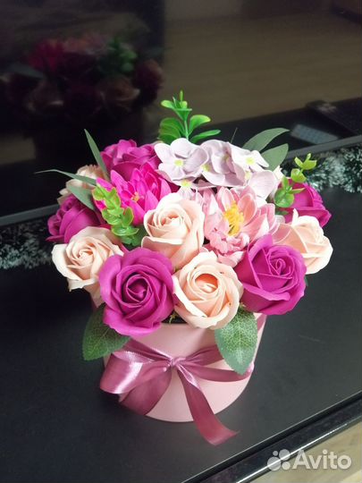 Букет цветов из мыла