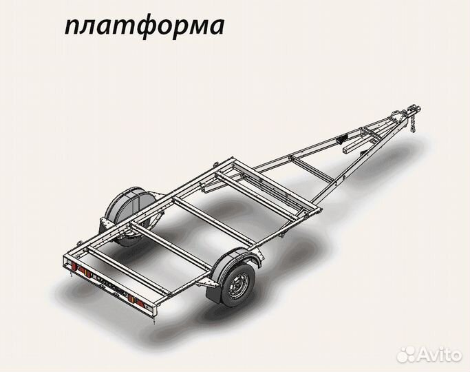 Легковой модульный прицеп дон Н5521