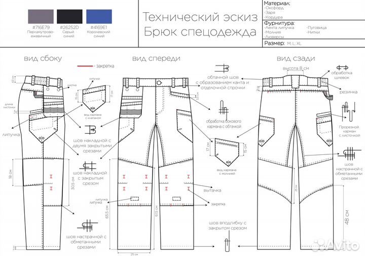 Создание технических эскизов одежды