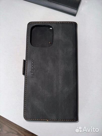 Чехол на iPhone 14 pro max экокожа