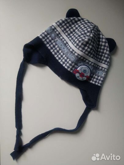 Шапка для мальчика демисезонная 44-46