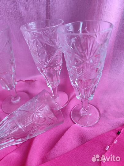 Фужеры и рюмки хрусталь СССР