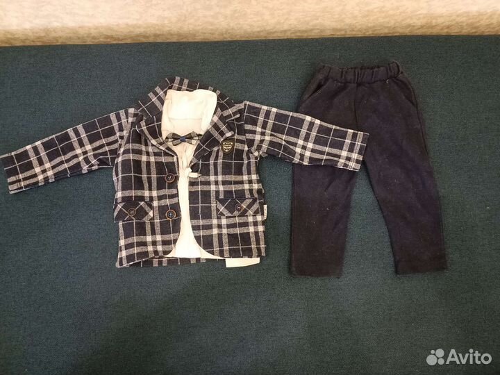 Костюм тройка 80 + бабочка (на фотосессию)