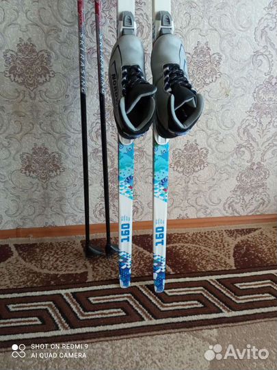 Лыжи беговые(пластик)