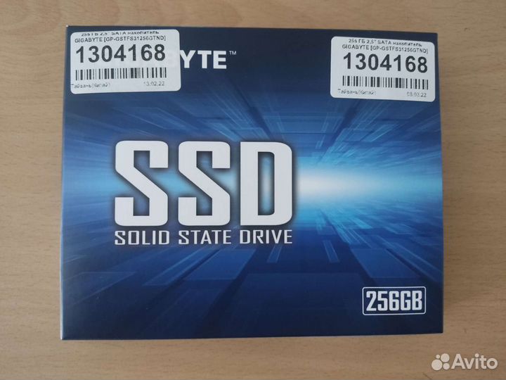 SSD накопитель gigabyte, 256GB