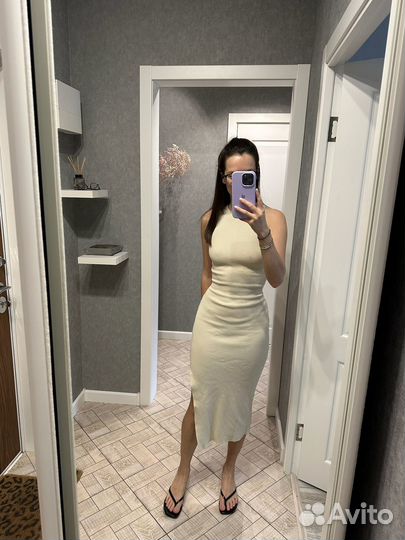 Платье миди лапша