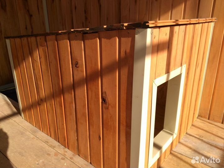 Будка для собаки с вольером