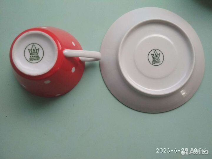 Сервиз кофейный ГДР kahla/konitz 60-е гг фарфор