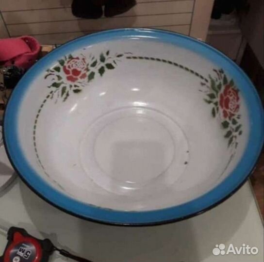 Эмалированный таз, кухонная утварь СССР