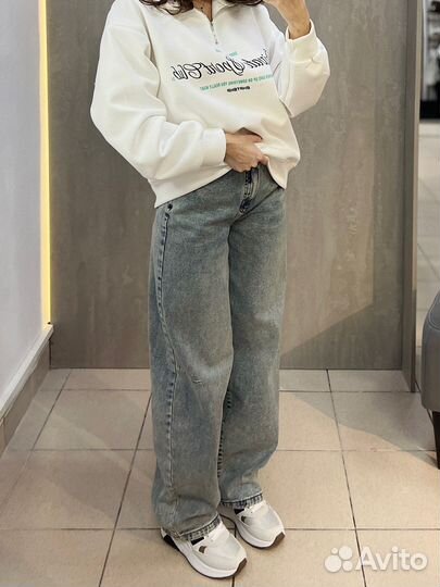 Джинсы багги женские