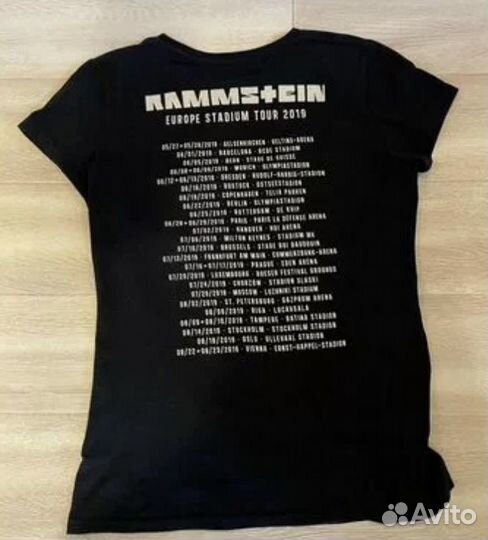 Футболка концертная Rammstein мерч 3XL