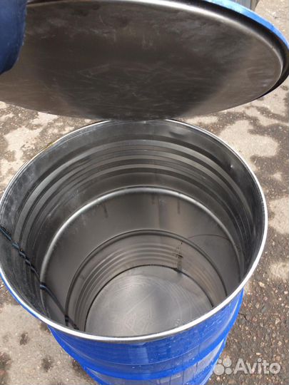 Бочка металлическая 200л с крышкой