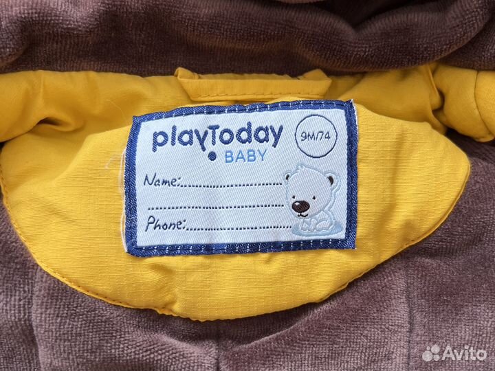 Зимний костюм для мальчика 74 см