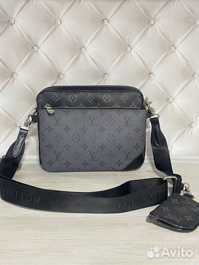 Сумки трио через плечо мужские Louis Vuitton