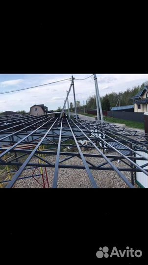 Металлический навес арочный