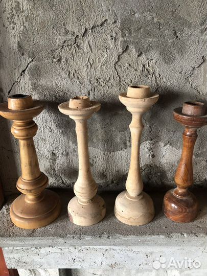 Подсвечник деревянный