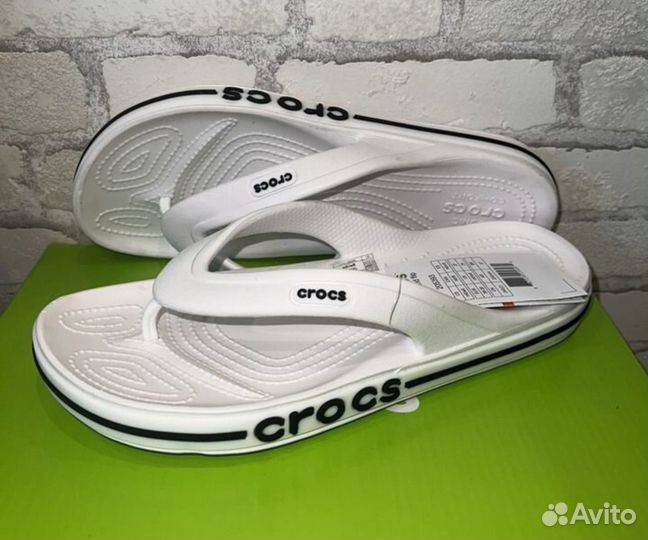 Сланцы шлепанцы Crocs белые 38/39