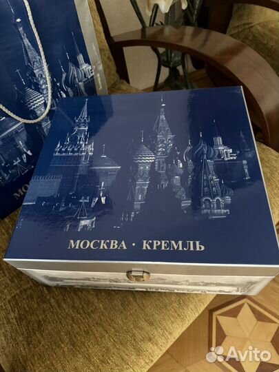 Сервиз фарфор гжель кремль