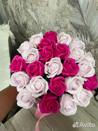 Букет цветов из мыла