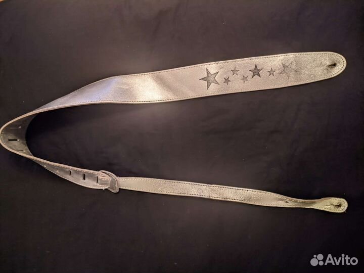 Кожаный гитарный ремень