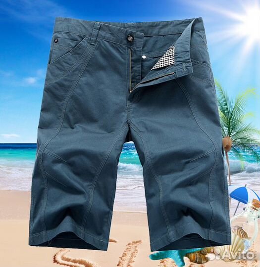 Шорты, цвет - лейк блю, размер 56