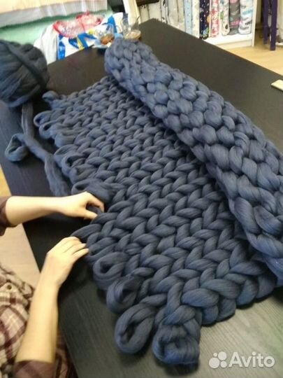 Мастер класс по вязанию пледа