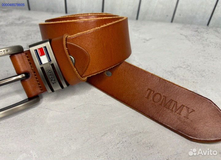 Мужской кожаный ремень Tommy Hilfiger