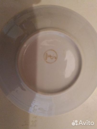 Сервиз СССР из костяного тонкого фарфора