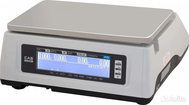 Весы CAS CL-3000-15B с печатью TCP/IP без стойки