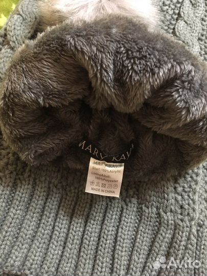 Вязанная шапка+шарф жен