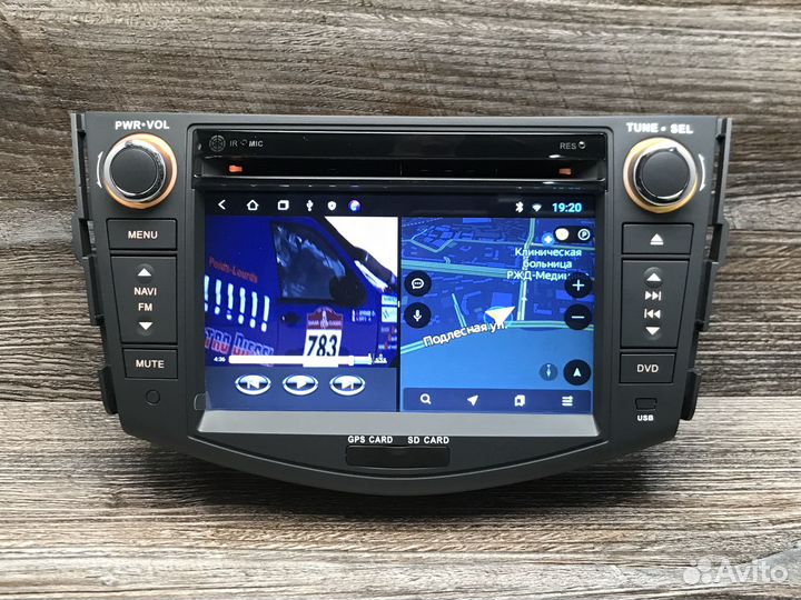 Магнитола Toyota RAV4 3 XA30 с камерой