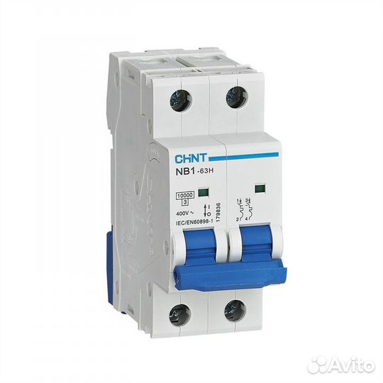 Chint Авт. выкл. NB1-63H 2P 4A 10кА х-ка C (R)
