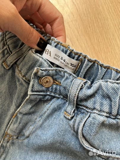 Джинсы для девочки zara 104 размер