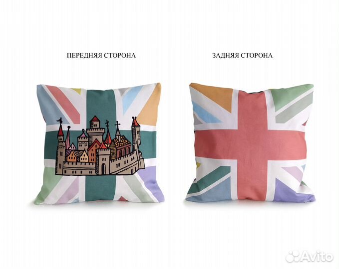 Дизайнерский чехол на интерьерную подушку