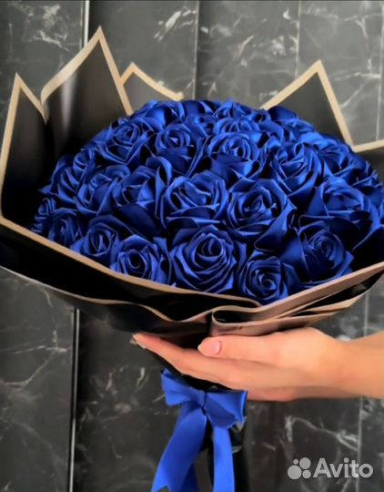 Букеты цветов из атласных лент