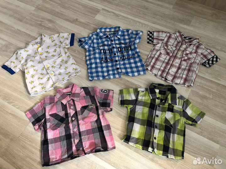 Рубашки на мальчика (6 - 12 месяцев)