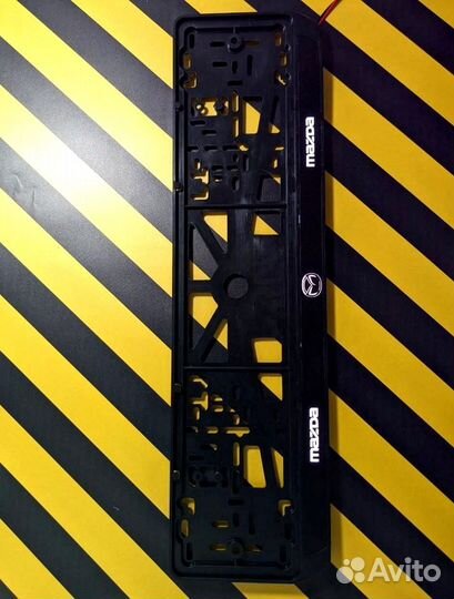 Рамка под номер с подсветкой надписи