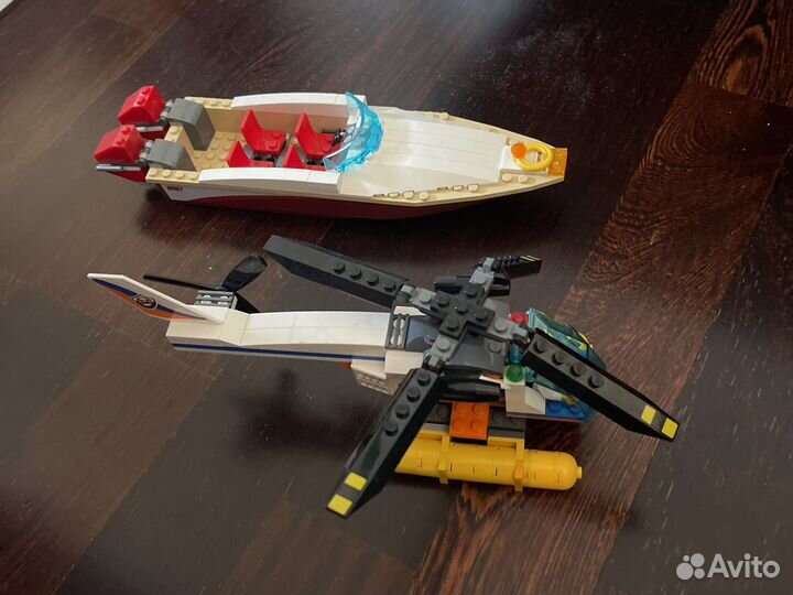 Катер вертоле lego, лего