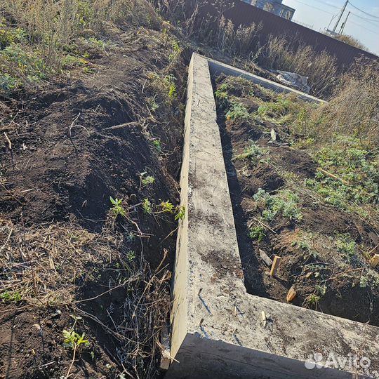 Заливка фундамента