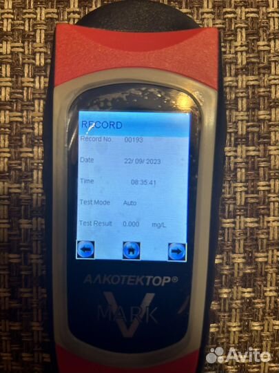 Професиональный алкотестер mark V