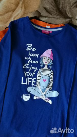 Футболки и фуфайки на девочку размер 140-146
