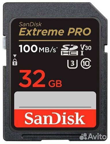 Карта памяти SanDisk sdhc 32GB Extreme Pro