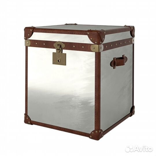 Сундук cache aluminum trim and leather