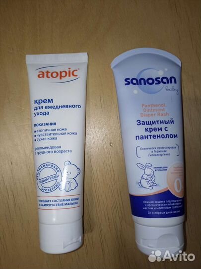 Крем детский с пантенолом и защитный атопик