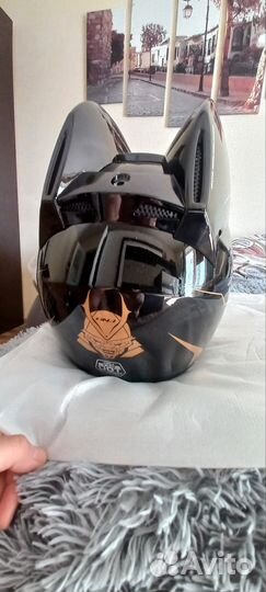 Мотошлем с ушами