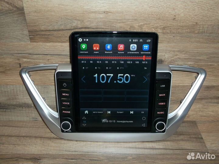 Магнитола Hyundai Solaris 2 Tesla Android