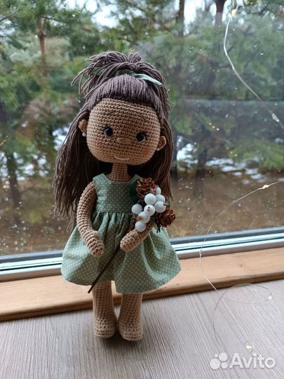 Кукла амигуруми ручная работа,кукла вязанная